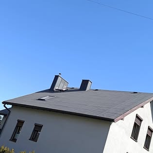 Gotowy dach po zakończeniu prac
