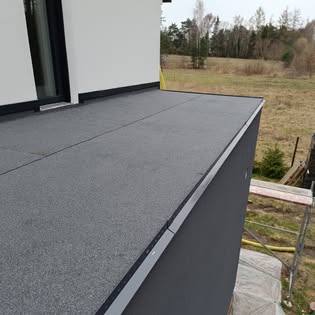 Dach płaski po realizacji